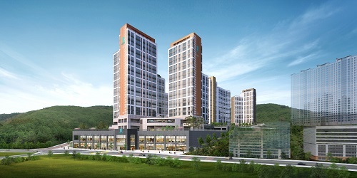 동 신원아침도시 에듀포레 주경투시도