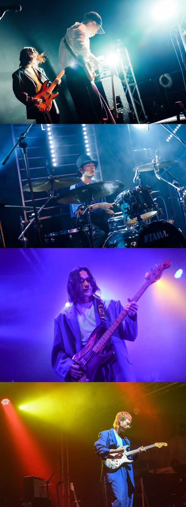 Korean indie rock band Hyukoh, featuring lead vocalist Oh Hyuk, posing in a promotional photo released ahead of their 2017 North American tour