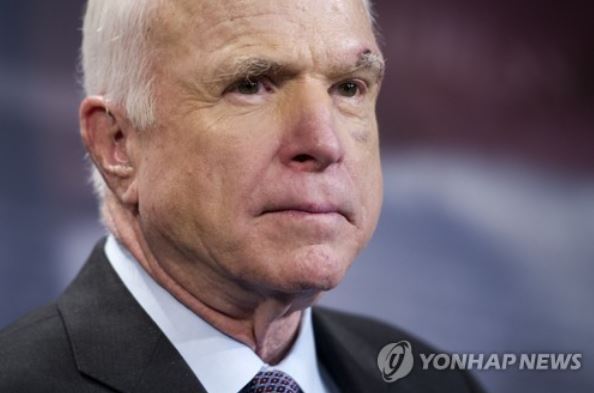 US Senator John McCain. (AP-Yonhap)