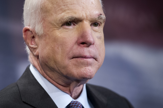Sen. John McCain, chairman of the Armed Services Committee. Yonhap