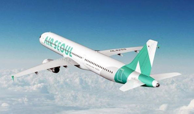 This photo, provided by Air Seoul, shows one of its A321 passenger jets. (Yonhap)