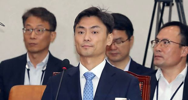 This photo, taken Sept. 11, 2017, shows SMEs and Startups Minister nominee Park Seong-jin attending a parliamentary confirmation hearing at the National Assembly in Seoul. (Yonhap)