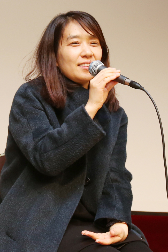Korean author Han Kang, who wrote the three-part novella "The Vegetarian." (Yonhap)