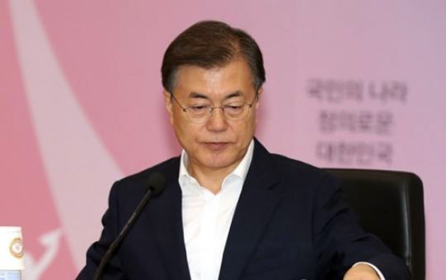 South Korean President Moon Jae-in. (Yonhap)