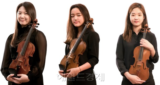 왼쪽부터 한지수, 윤채은, 이선우