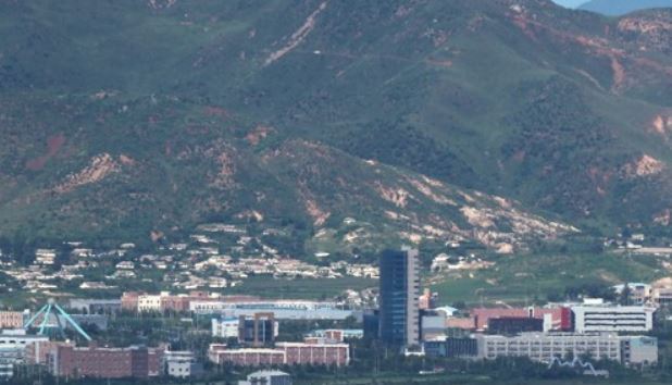 This file photo shows the Kaesong Industrial Complex, the now-shuttered joint industrial compound. (Yonhap)