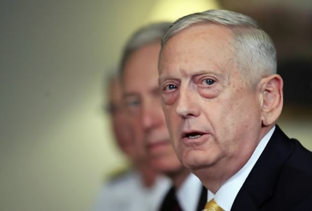 US Defense Secretary Jim Mattis. (AP-Yonhap)