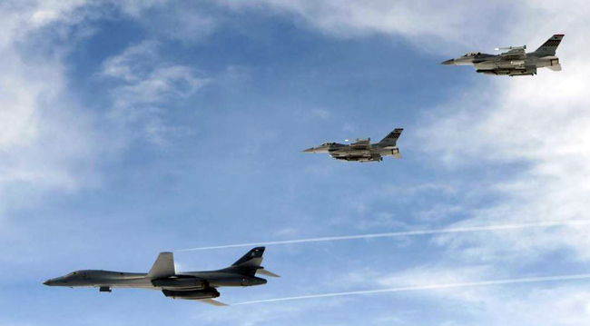 US B-1B Lancer bombers (South Korean Air Force/Yonhap)