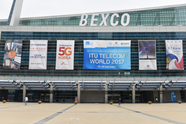 Bexco, where the ITU 2017 will be held from Monday (Busan City)