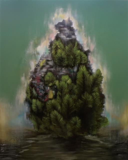 Matthew John Atkinson , Tree, Oil and Acrylic on Panel, 120×150cm, 2017  [사진제공=슈페리어갤러리]