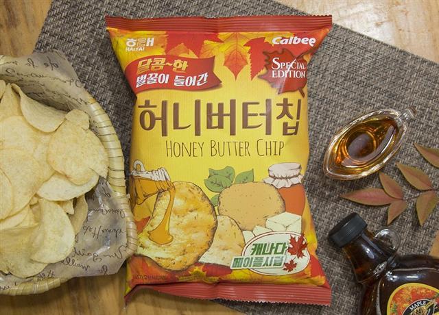 허니버터칩 메이플 시럽.  [제공=해태제과]