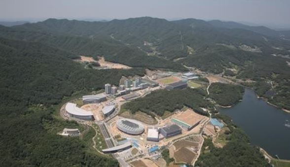 This photo provided by Jincheon County in North Chungcheong Province on Sept. 26, 2017, shows the new National Training Center for South Korea national team athletes. (Yonhap)