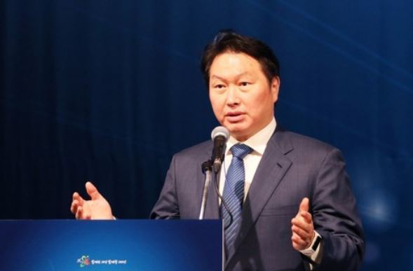 SK Group Chairman Chey Tae-won (Yonhap)