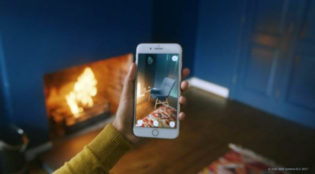 This photo provided by IKEA Korea on Sept. 29, 2017, shows its new mobile application IKEA Place set to be released in the local market on Oct. 5. (Yonhap)