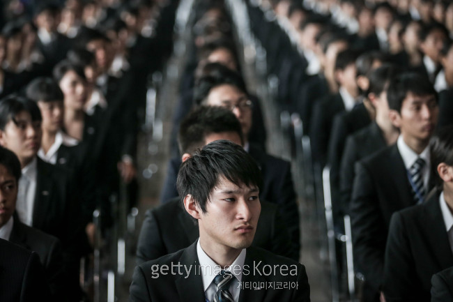 일본 항공사 ANA 신입사원 입사식. 사진=게티이미지