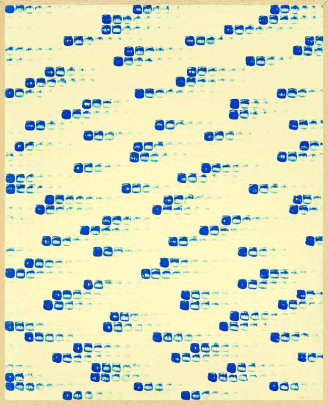이우환, 점으로부터 No.760162,
pigment suspended in glue, on canvas
162.2×130.3cm, 1976 [사진제공=케이옥션]