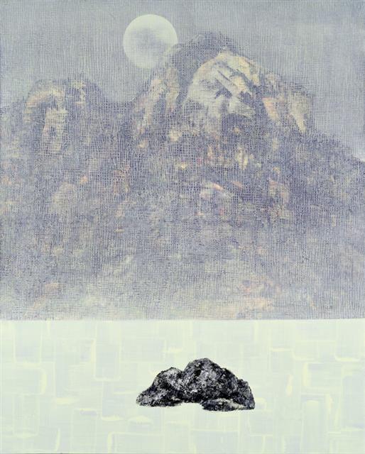 석철주, 신몽유도원도(고향떠난 산수)17-13. 캔바스,아크릴릭, 젤. 162×130cm, 2017  [제공=갤러리조은]