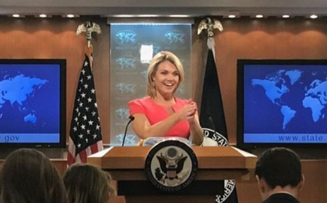 State Department spokeswoman Heather Nauert. (Yonhap)
