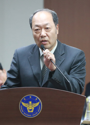이홍순 경찰병원장이 13일 경찰청 국정감사에서 발언하고 있다. [사진제공=연합뉴스]