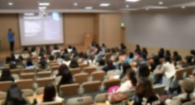 A university lecture room (Yonhap)