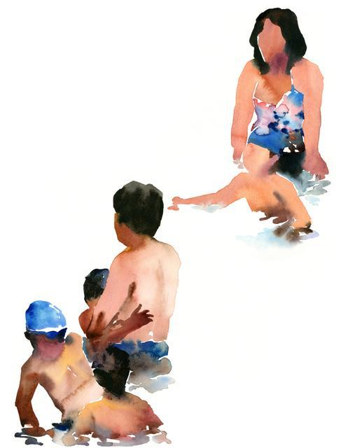 In summer, watercolor on paper, 2013