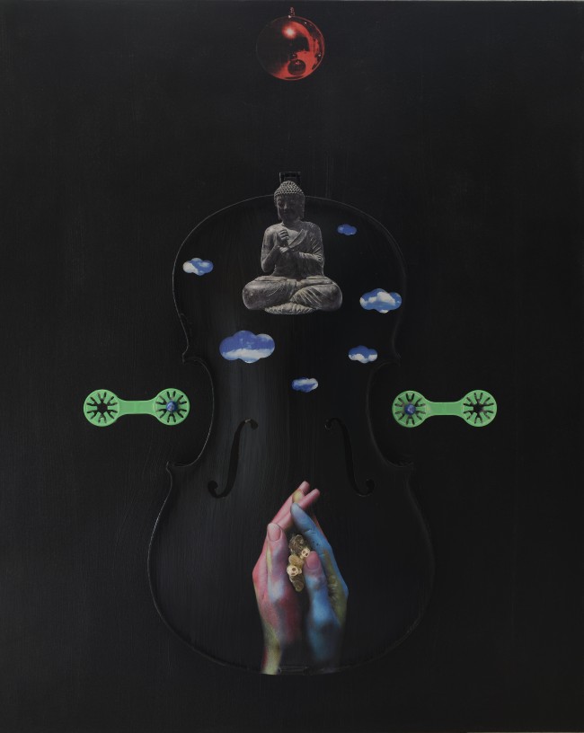 김구림 Yin and Yang16-S.57 100.0x81.0cm Mixed media on cello 2016.[사진제공=선화랑]