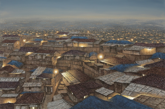 정영주, Dusk 15924 97x145cm Paper on canvas, Aclylic 2015 [사진제공=선화랑]
