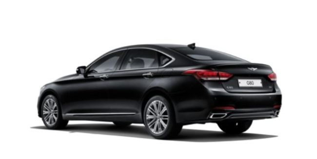 The upgraded Genesis G80 model (Photo courtesy of Hyundai Motor) (Yonhap)