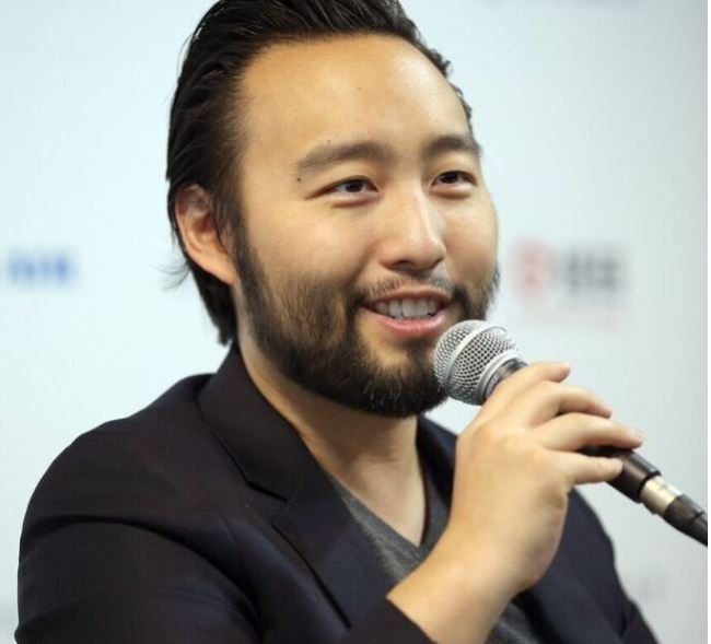 Penrose Studios CEO Eugene Chung speaks at an interview Monday at the Busan Cinema Center. (BIFF)