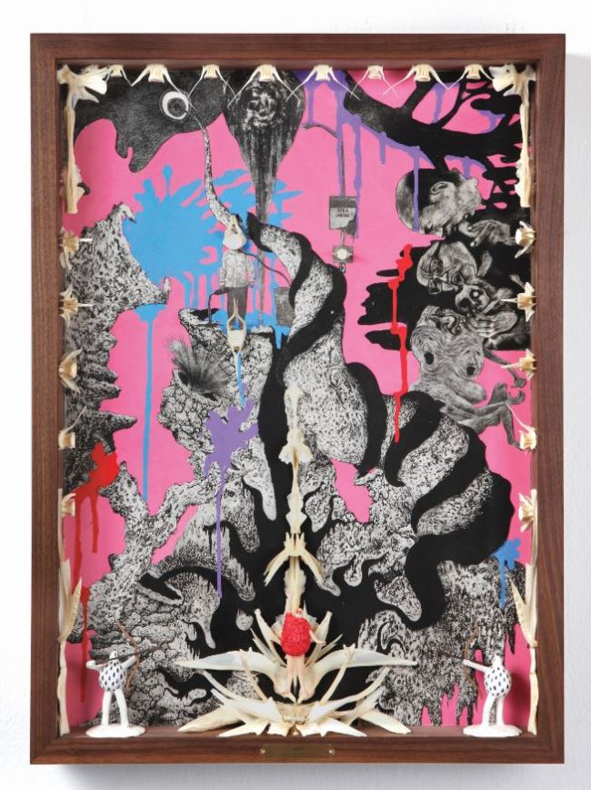 도파민최, 그대에게, 53x72.7cm, Mixed media, 2017 [사진제공=진화랑]