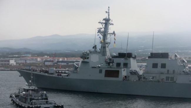 The Aegis destroyer Sejong the Great of South Korea's Navy (Yonhap)