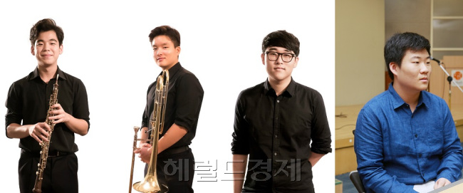 왼쪽부터 김민호, 이상윤, 류영상, 박세환