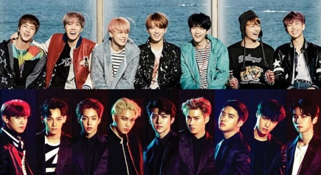 (S.M.Entertainment/Big Hit Entertainment)