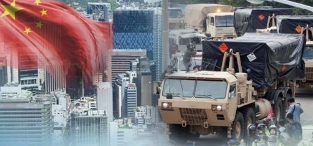 South Korea-China row over the deployment of the THAAD missile defense system. (Yonhap)