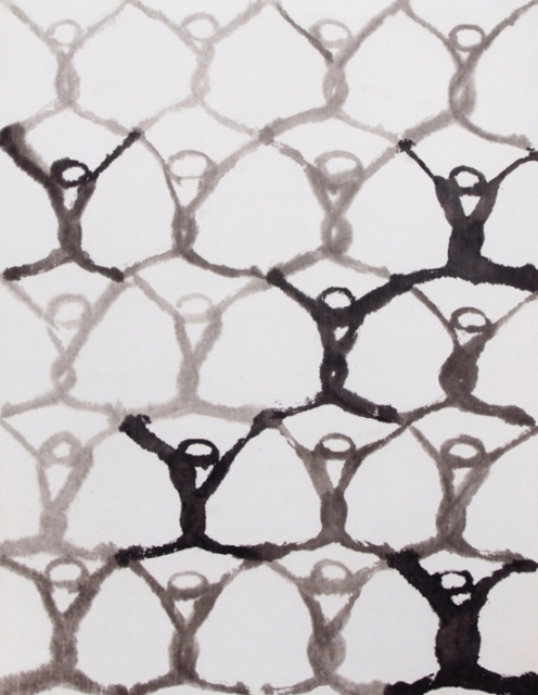 산정 서세옥 / 사람들 / 종이에 수묵 / 116.8×91cm  [제공=헤럴드아트데이]