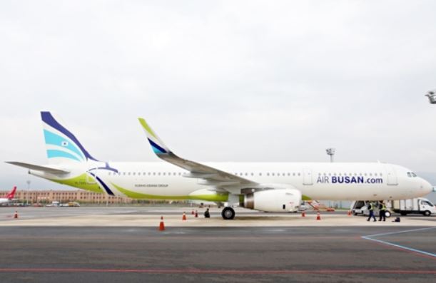 Air Busan's A321-200 passenger jet (Yonhap)