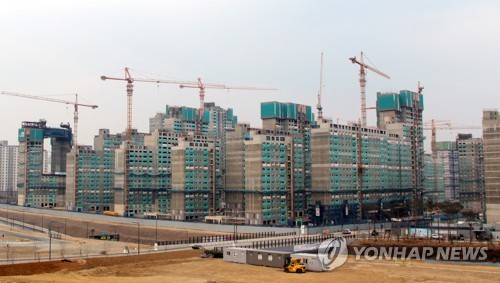 지난 3월 세종시 다정동 아파트 건설 현장 모습(사진=연합뉴스)