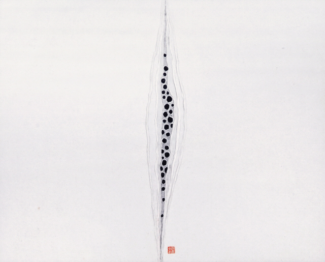 임직순 , 꽃을 단 소녀 , 캔버스에 유채 , 53×45.5cm (10호)1987  [사진제공=헤럴드아트데이]