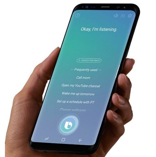 A demonstration of Samsung Electronics Co.'s voice-recognition service, Bixby. (Yonhap)