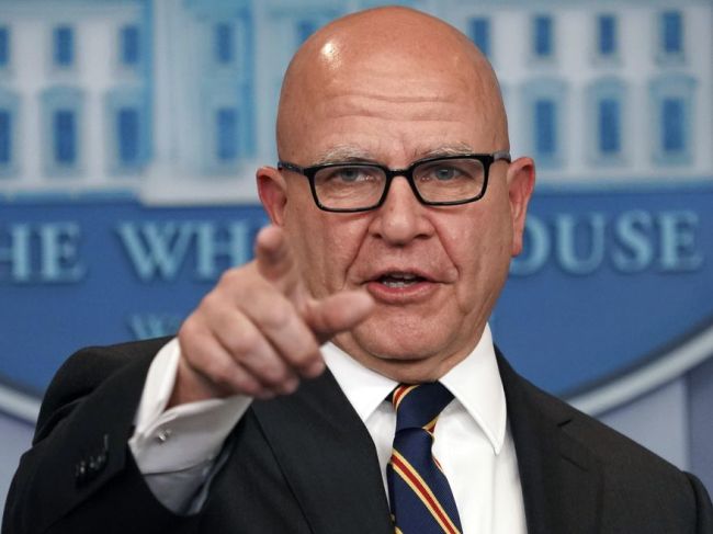 National security adviser H.R. McMaster gestures as he answers questions from members of the media during the daily briefing in the Brady Press Briefing Room of the White House, Thursday, Nov. 2, 2017. (AP Photo)
