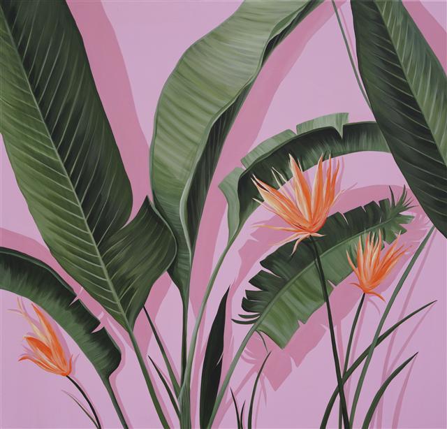 황다연, Pink spring, gouache acrylic on canvas, 90.5×90.5cm, 2017
[제공=슈페리어갤러리]