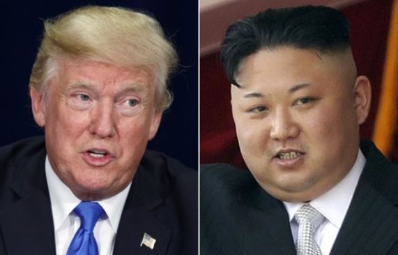 US President Donald Trump (L) and North Korean leader Kim Jong-un. (AP-Yonhap)
