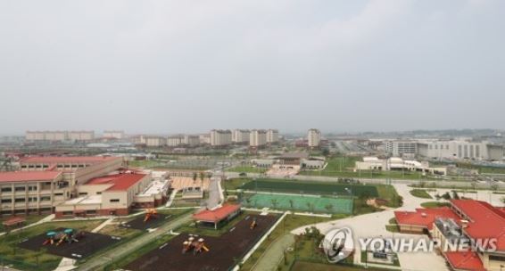 This file photo, dated July 11, 2017, shows Camp Humphreys in Pyeongtaek, Gyeonggi Province. (Yonhap)