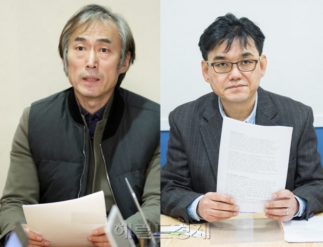 배우 조덕제(왼쪽)와 장훈 감독. [사진=헤럴드경제DB]