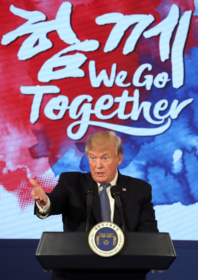 US President Donald Trump. Yonhap