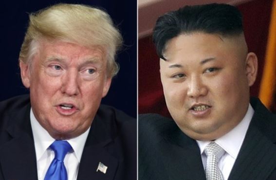 US President Donald Trump (L) and North Korean leader Kim Jong-un. (AP-Yonhap)