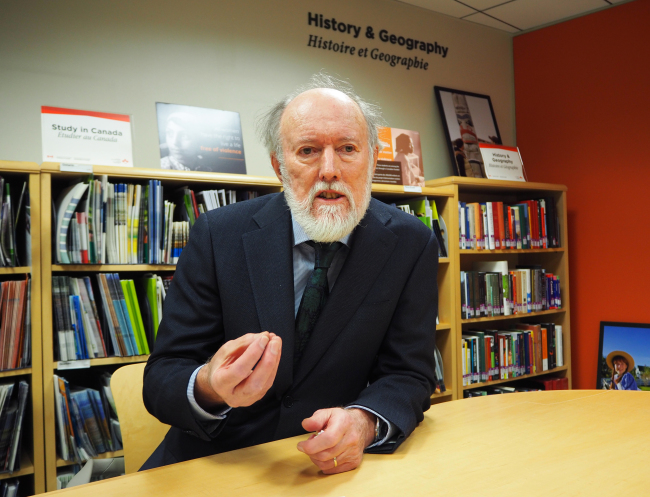 Canadian Arctic scientist John England has spent over 50 summers across Canada's Arctic for his research, starting in 1968. (Joel Lee/The Korea Herald)