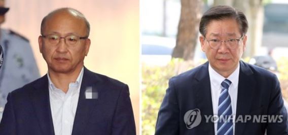 This composite file photo, dated June 8, 2017, shows ex-Health Minister Moon Hyung-pyo (L) and Hong Wang-sun, former head of the National Pension Service fund management division. (Yonhap)