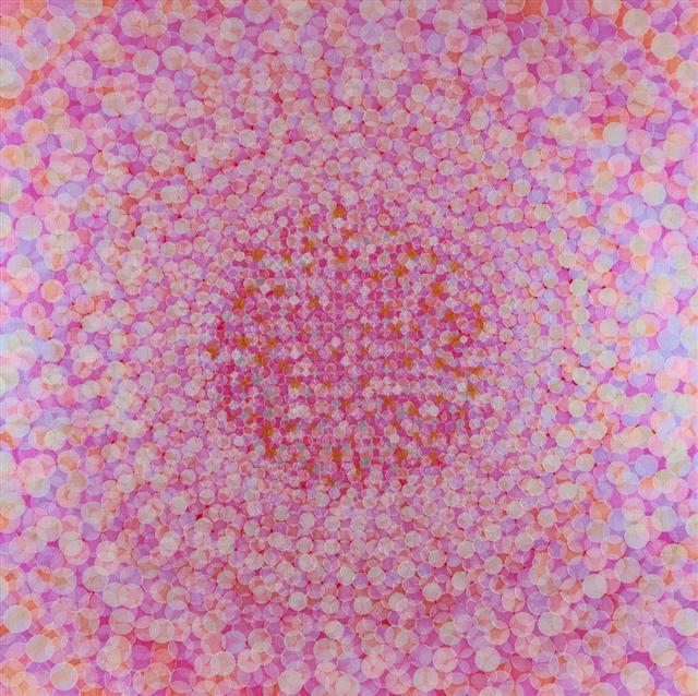 전인경 Mandala170101, Acrylic on canvas, 150×150cm, 2017