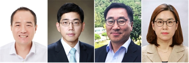 왼쪽부터 김태형, 서응교, 한경근, 최승숙 교수.[사진제공=단국대]